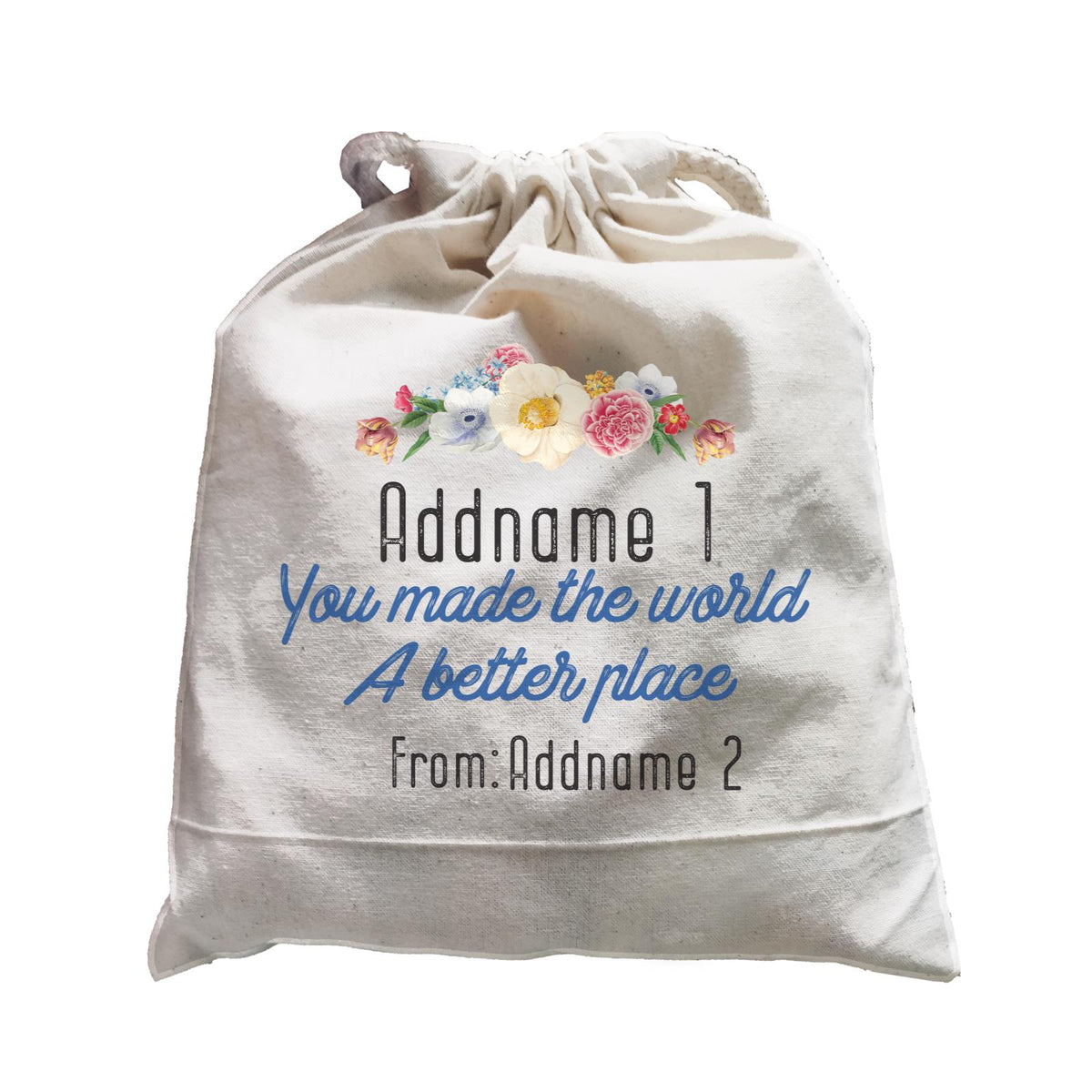 Doodle Series - You Made The World A Better Place Satchel