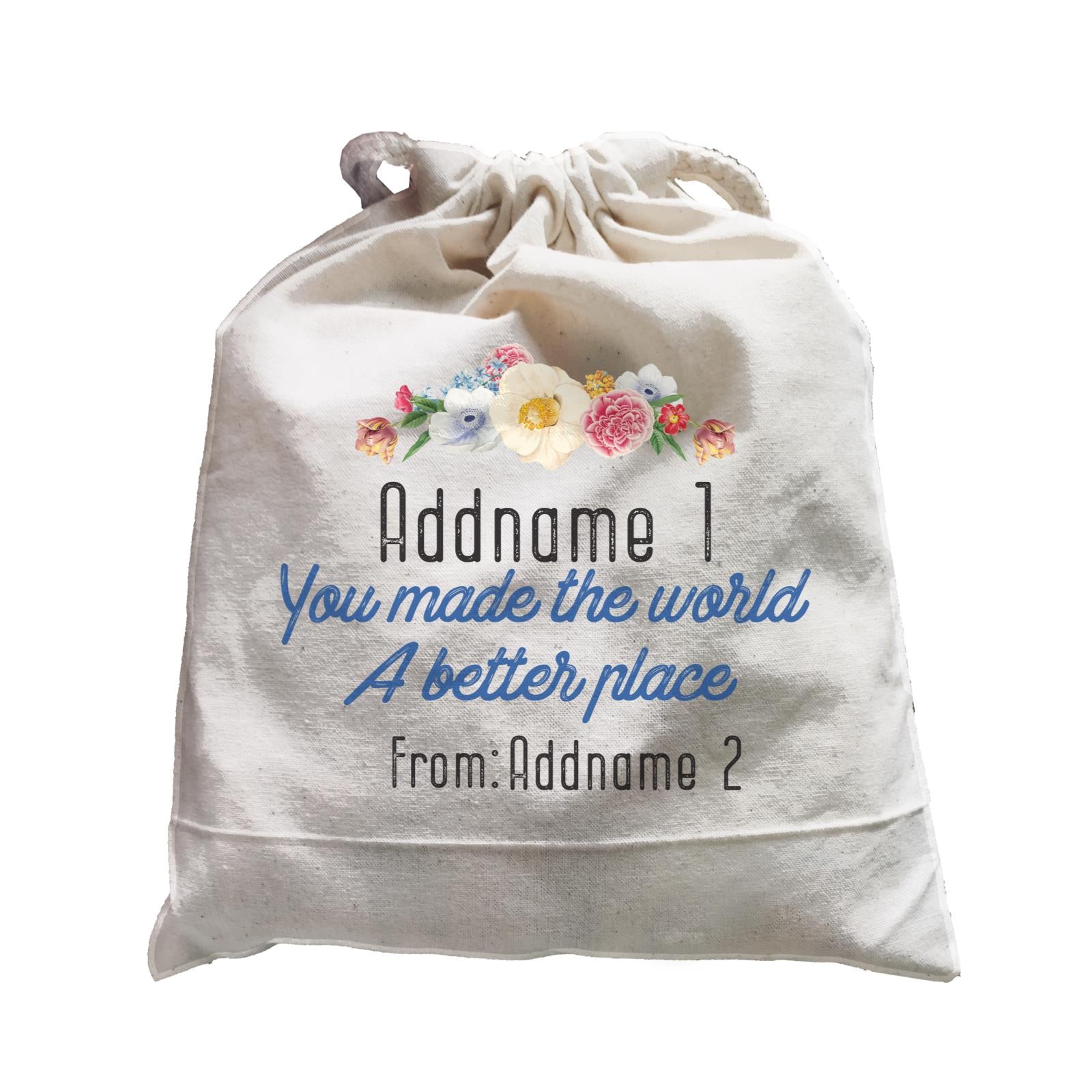 Doodle Series - You Made The World A Better Place Satchel