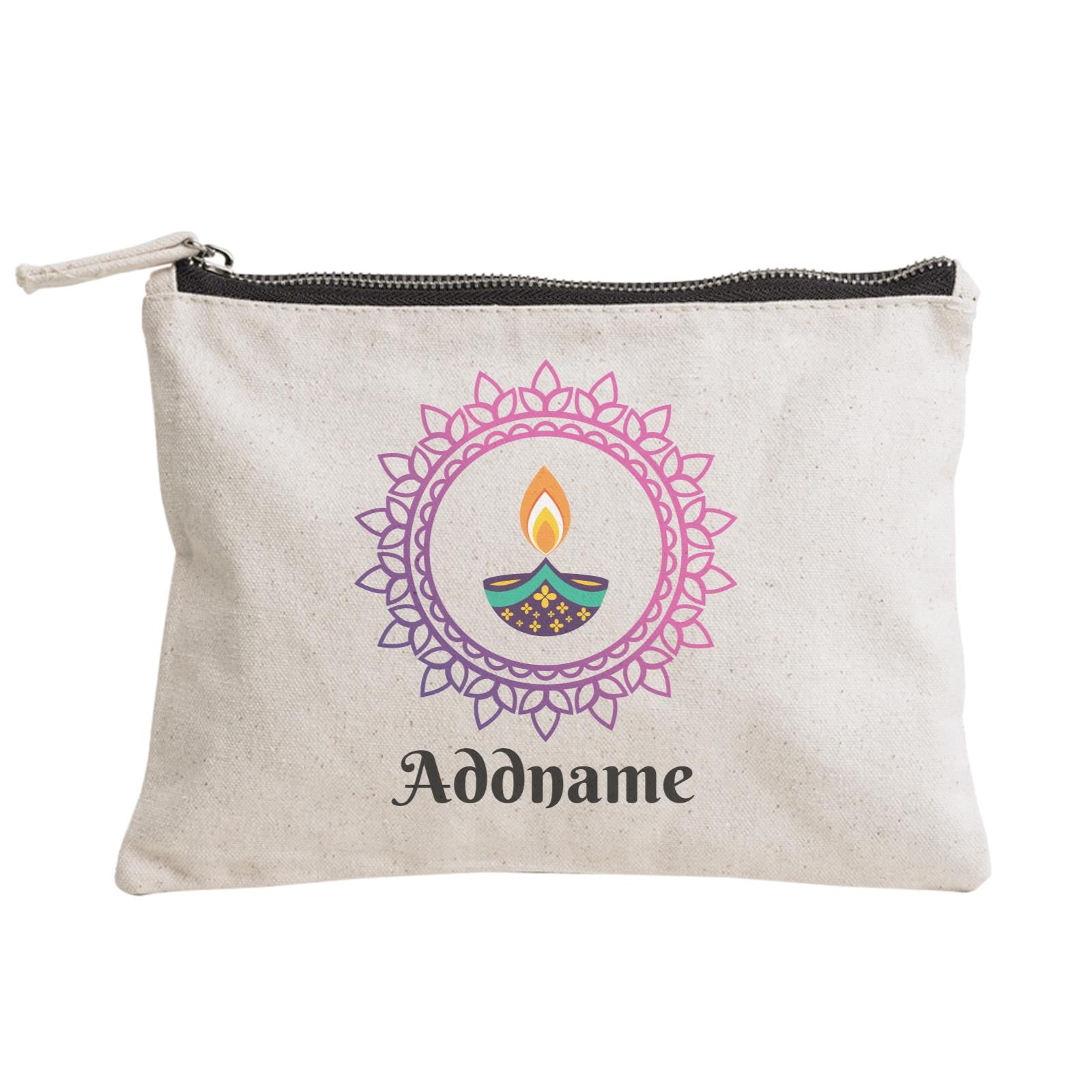 Deepavali Series Diya with Mandala Zipper Pouch
