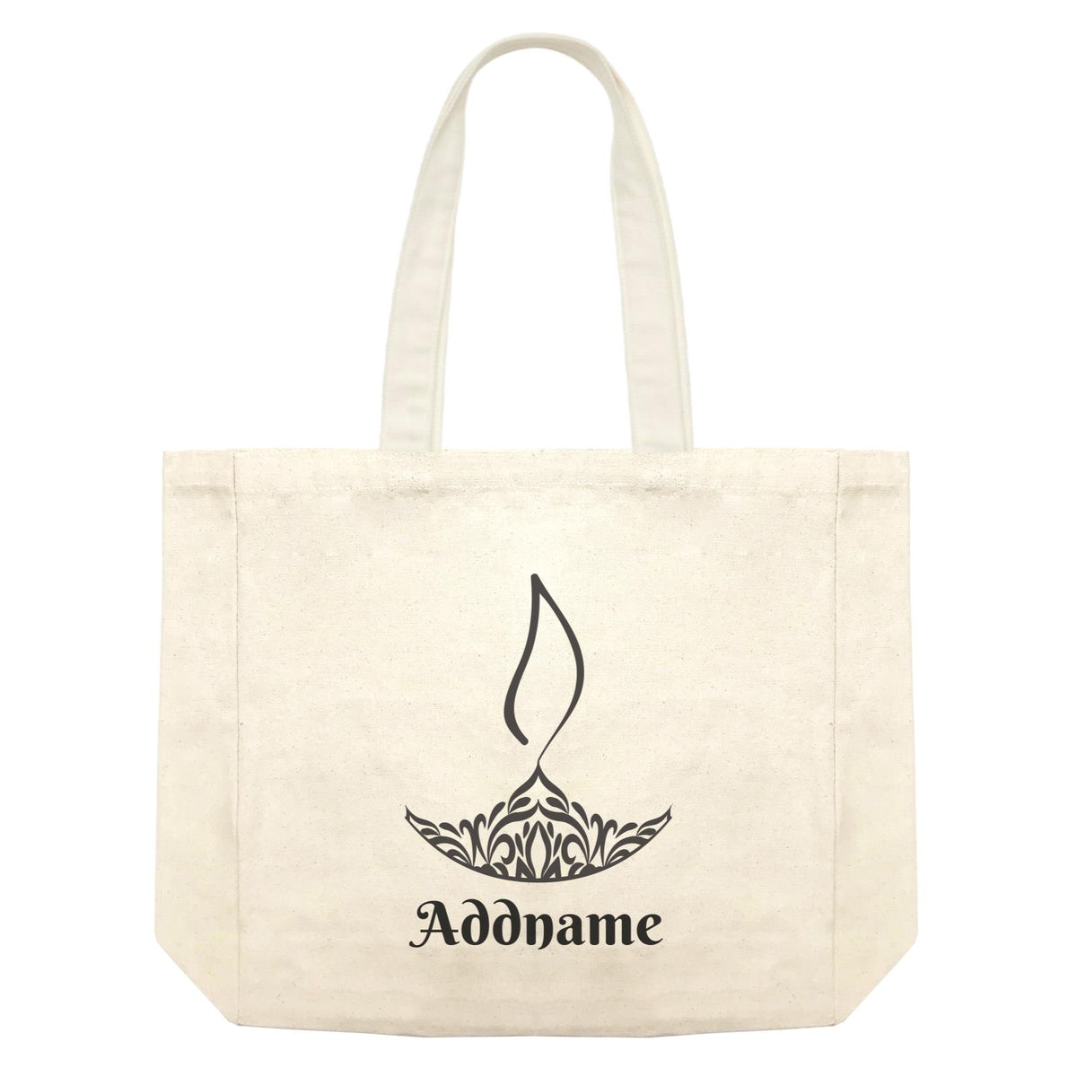 Deepavali Series Minimalist Diya Symbol Shopping Bag