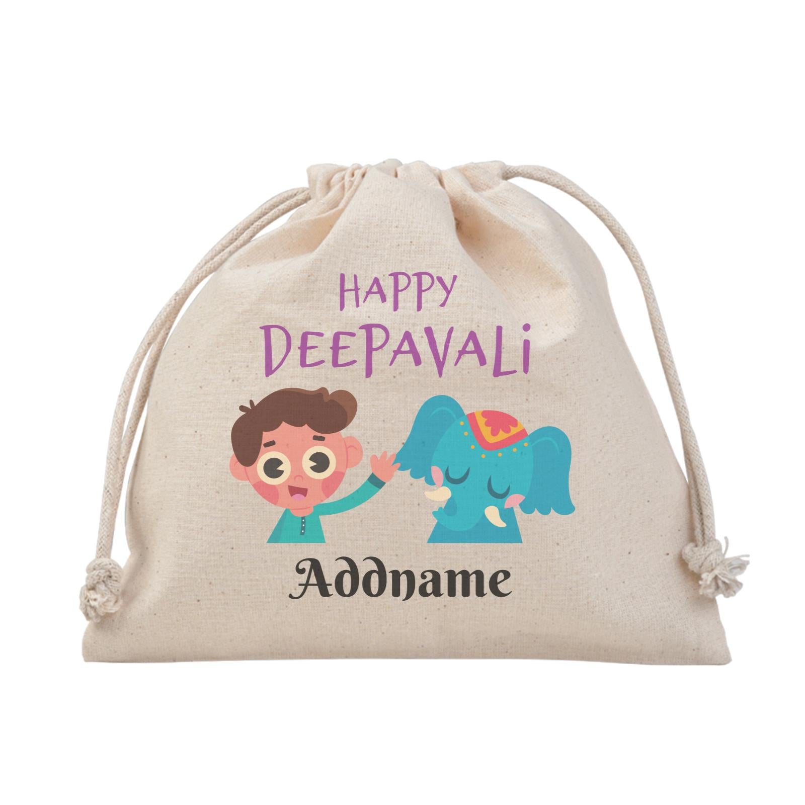 Deepavali Series Little Boy Wishes You Happy Deepavali Satchel