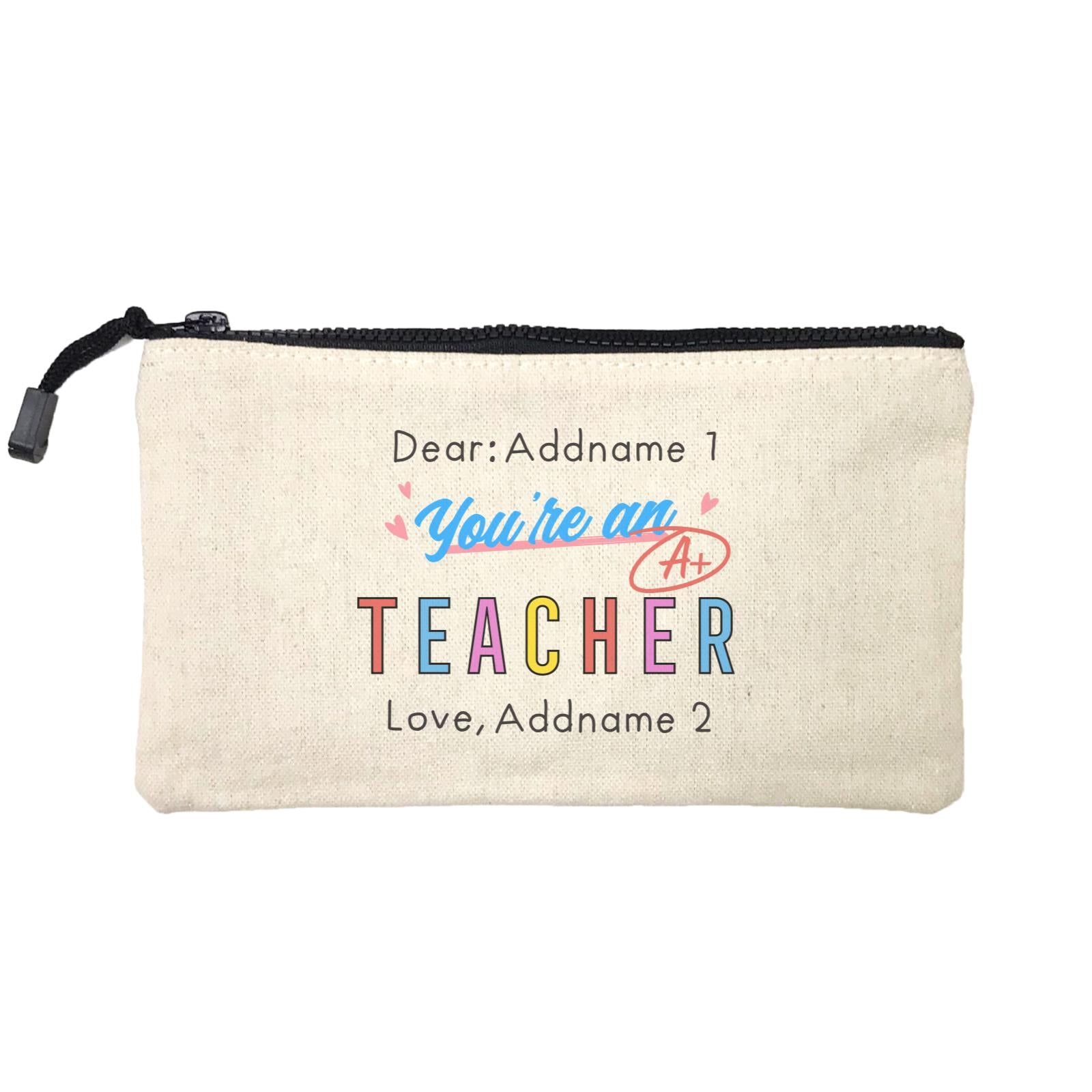 Doodle Series - You're An A+ Teacher Mini Accessories Stationery Pouch