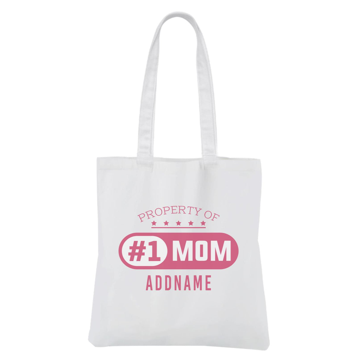Mother's Day - #1 Mom White Canvas Bag
