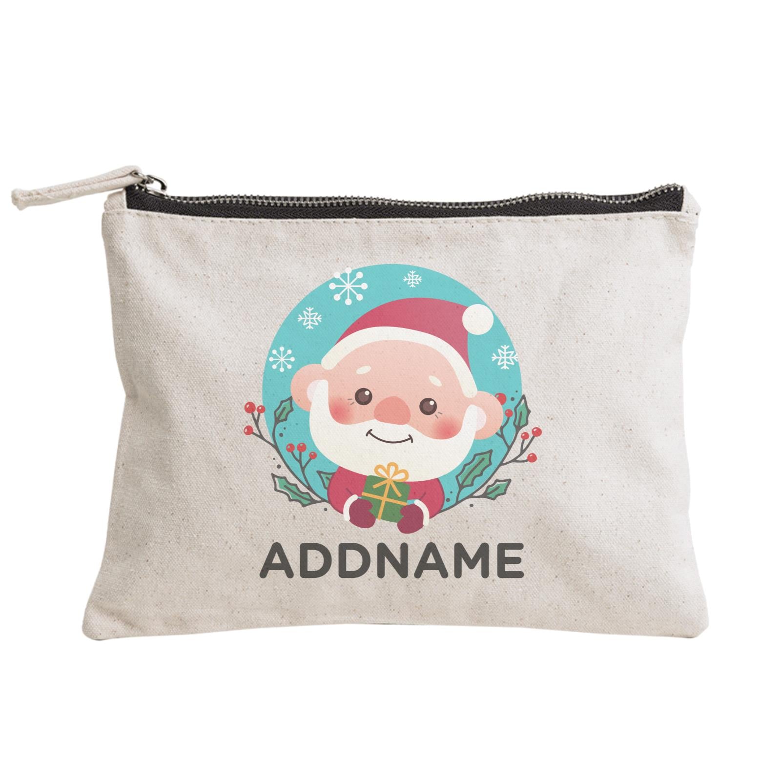 Christmas Cute Animal Series Cute Santa Zipper Pouch