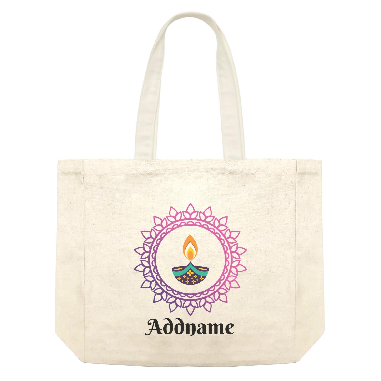 Deepavali Series Diya with Mandala Shopping Bag