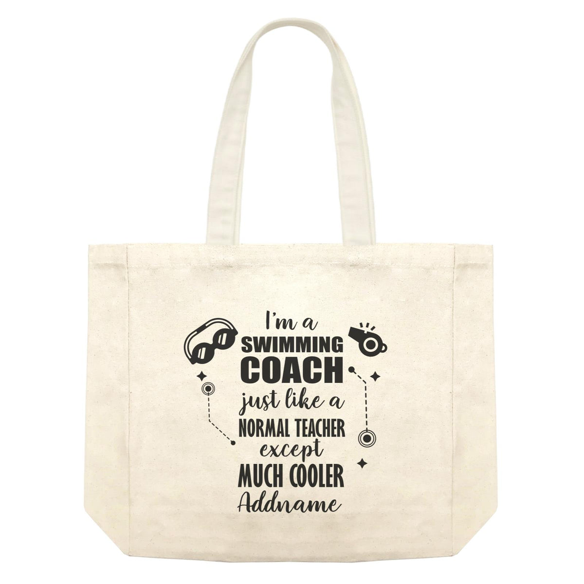 Subject Teachers I'm A Swimming Coach Addname Shopping Bag