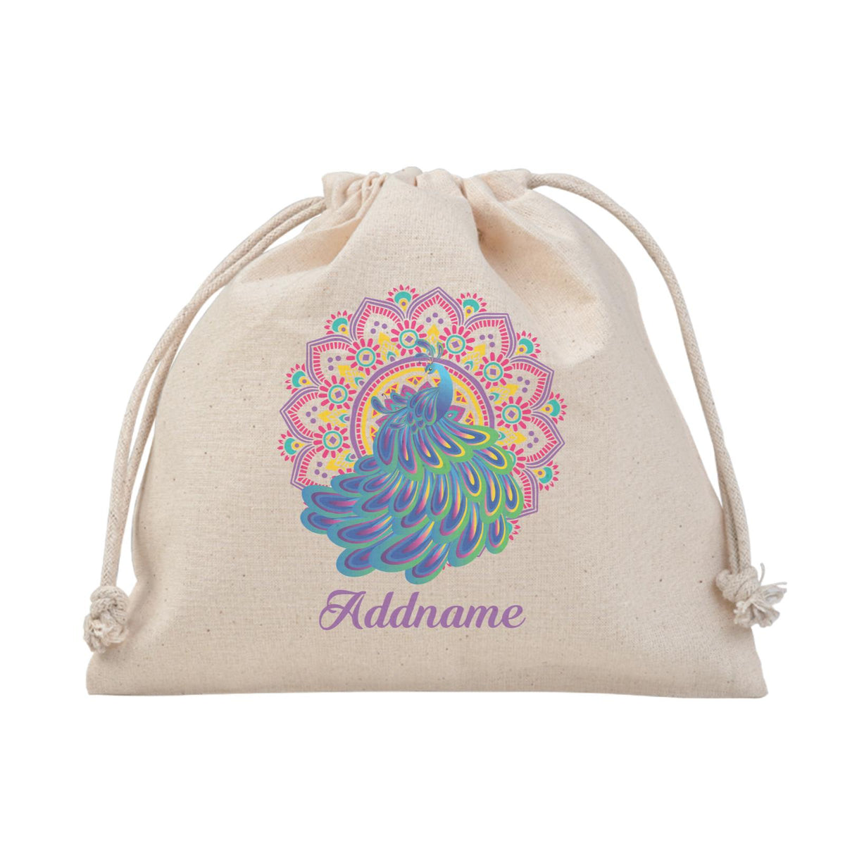 Deepavali Series Virtue Peacock with Purple Mandala Satchel