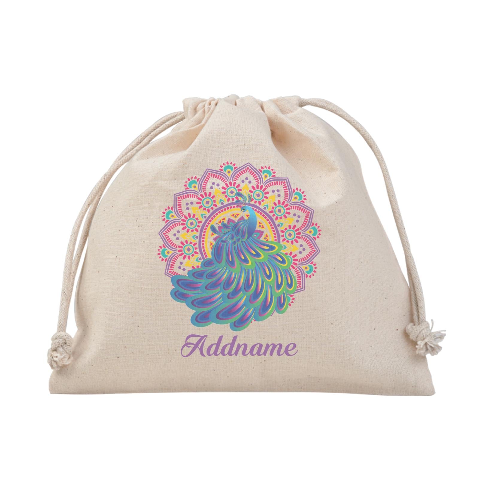 Deepavali Series Virtue Peacock with Purple Mandala Satchel