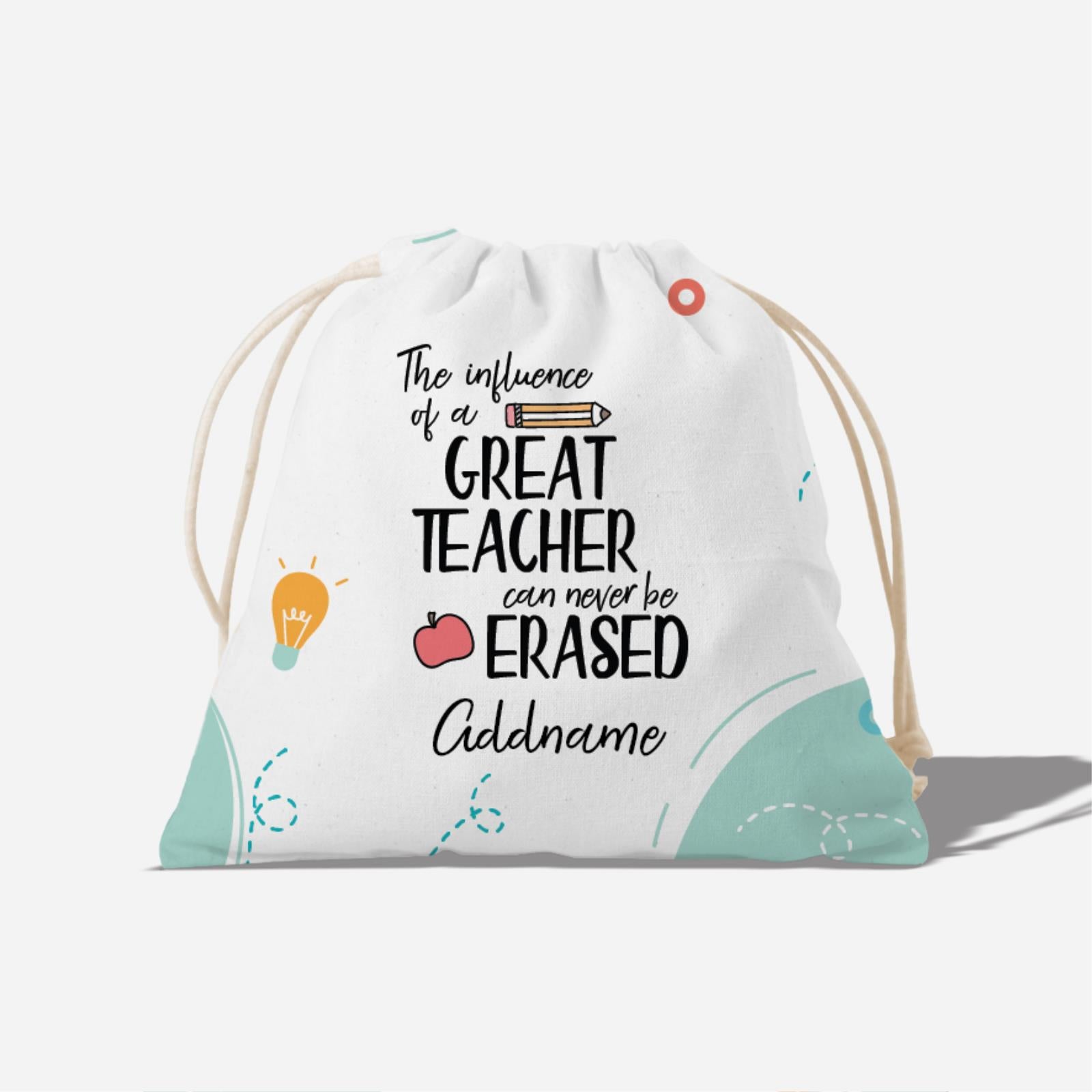 The Influence Of A Great Teacher Can Never Be Erased Full Print Satchel