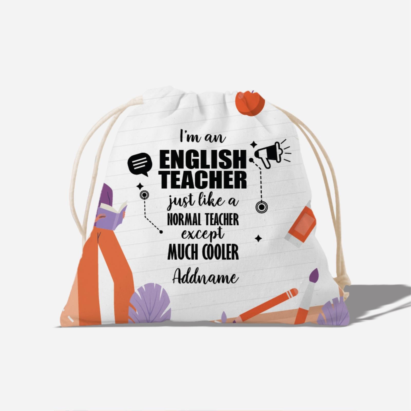 Subject Teachers 3 I'M A English Teacher Full Print Satchel
