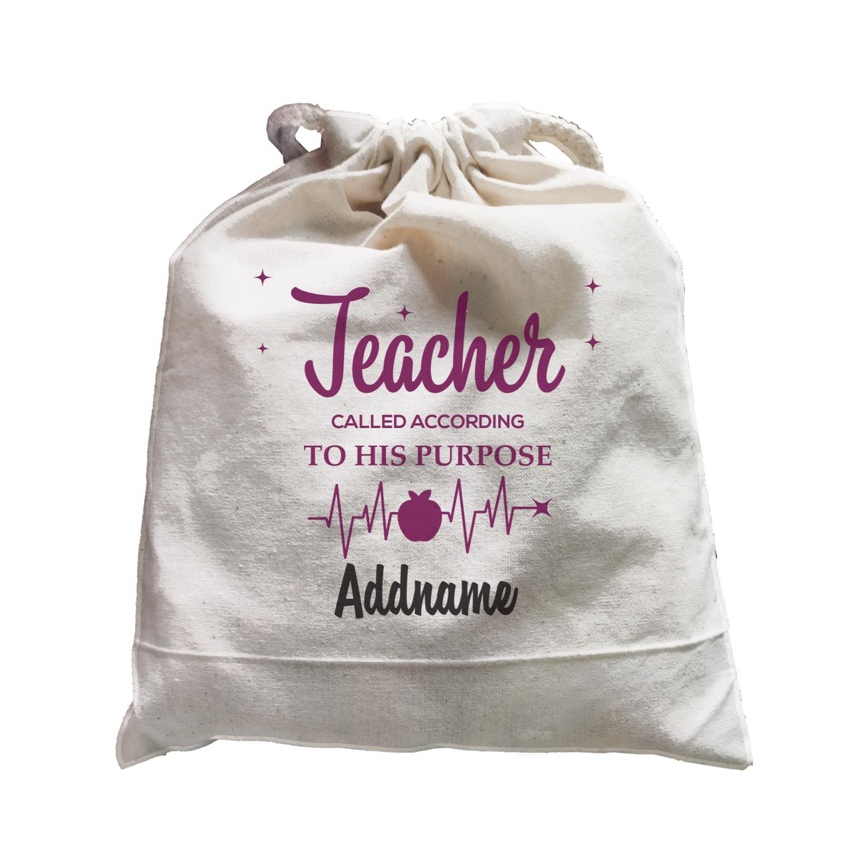 Typography Series - Teacher Called According To His Purpose Satchel