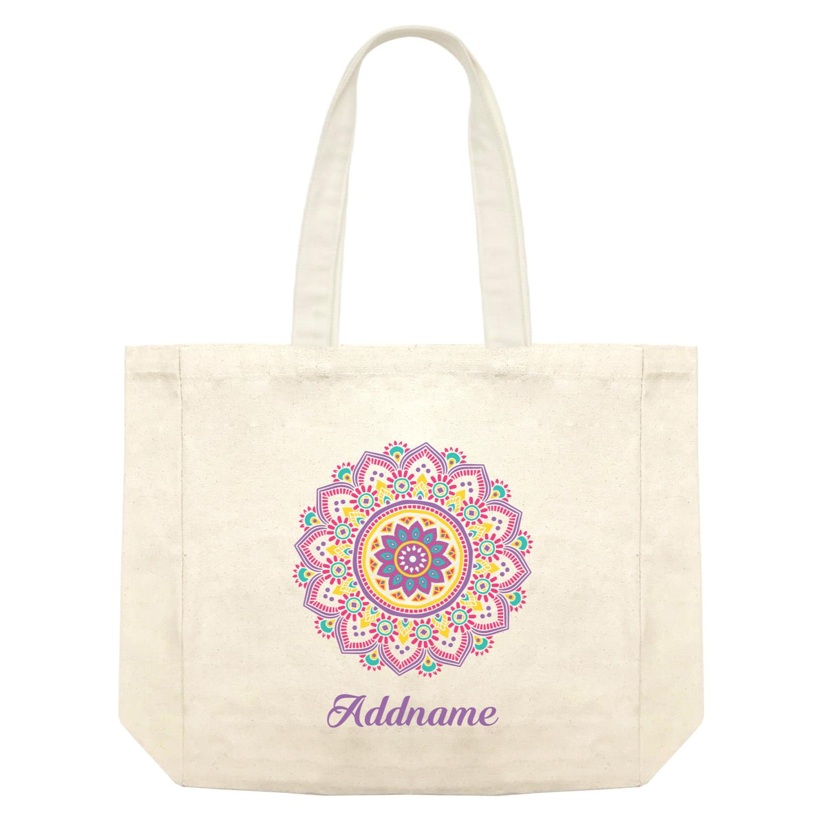 Deepavali Series Purple Mandala Shopping Bag