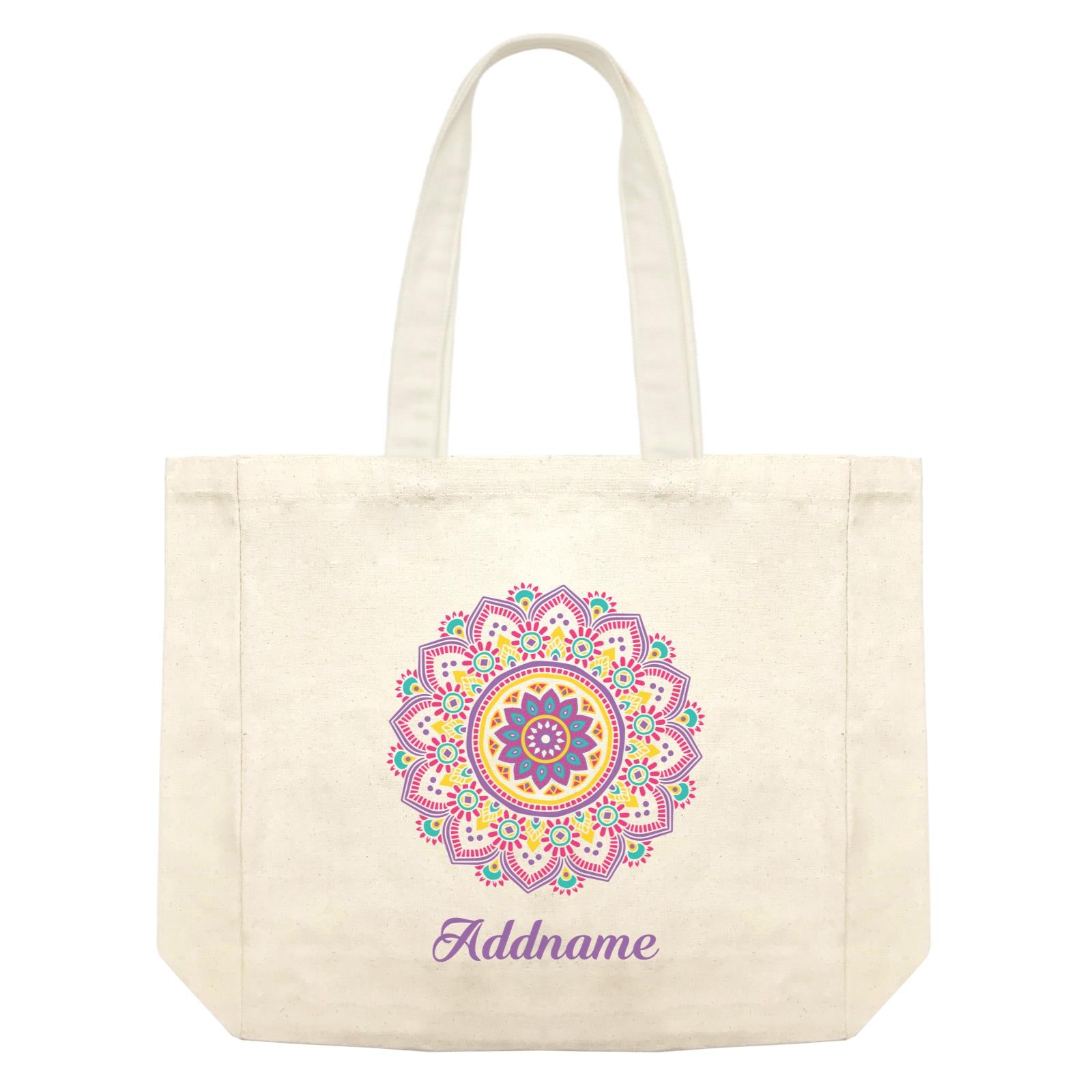 Deepavali Series Purple Mandala Shopping Bag