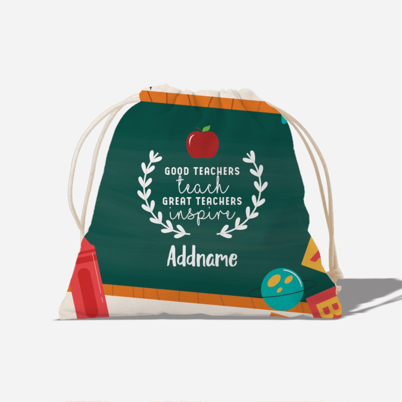 Good Teachers Teach Great Teachers Inspire  Full Print Satchel