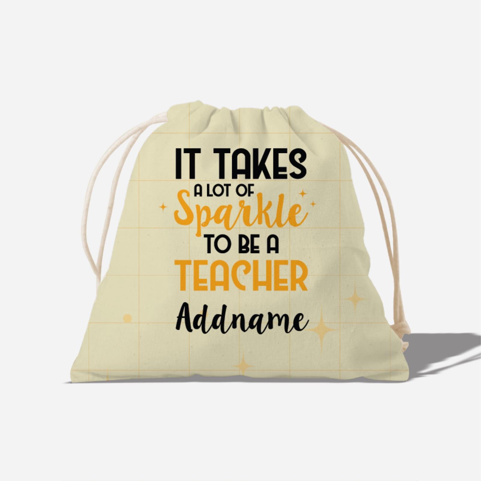 Typography Series - It Takes A Lot Of Sparkle To Be A Teacher Full Print Satchel