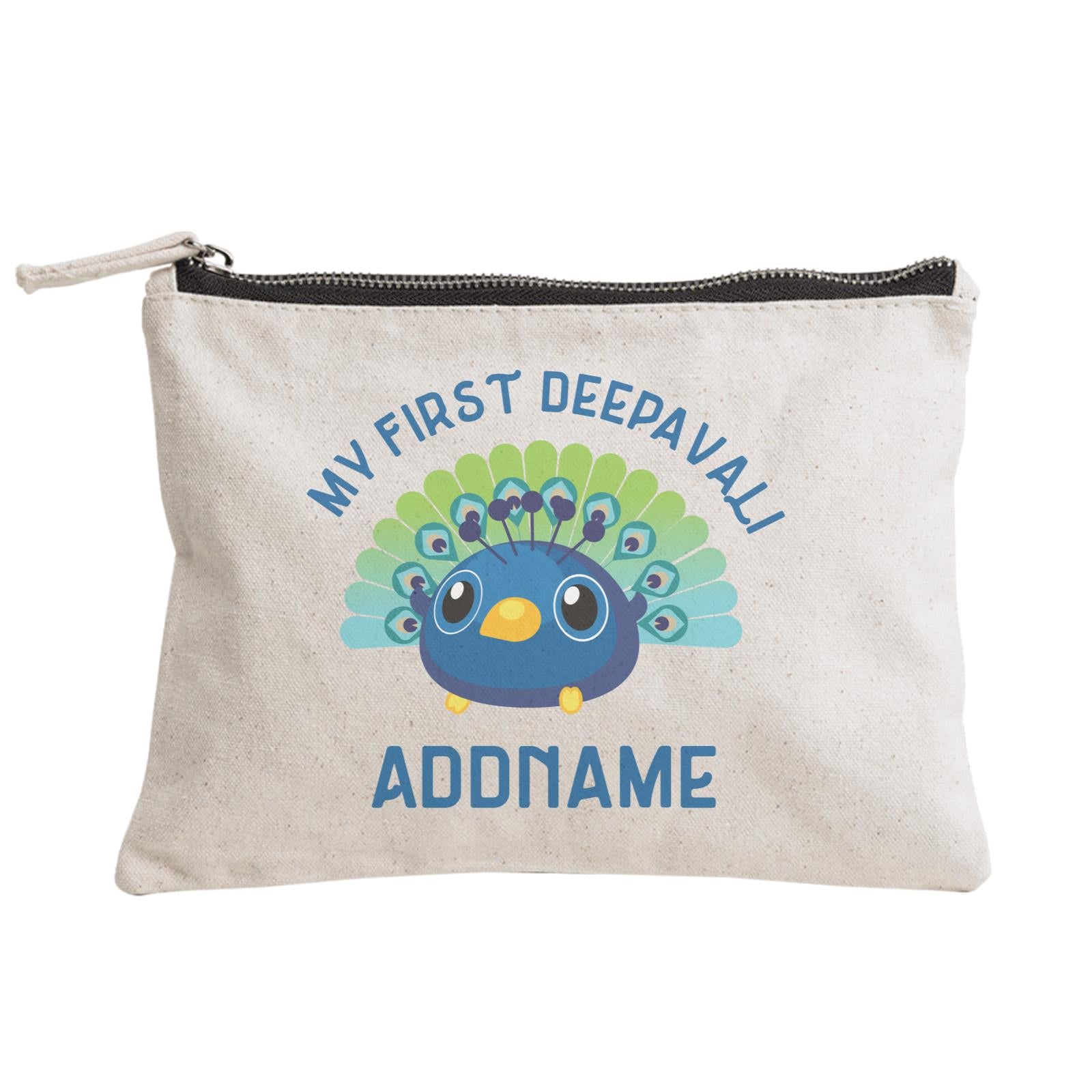 Deepavali Series Baby Peacock My First Deepavali Zipper Pouch