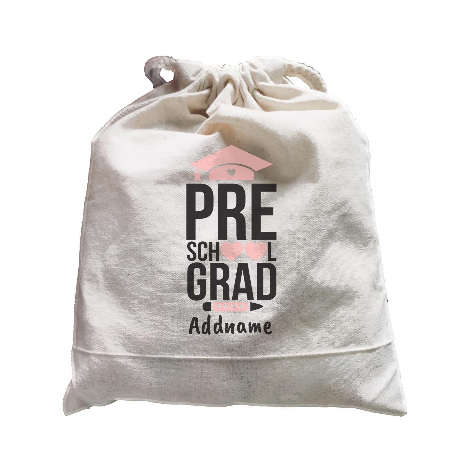 Graduation Series Pre-School Grad Pink Hearts Satchel