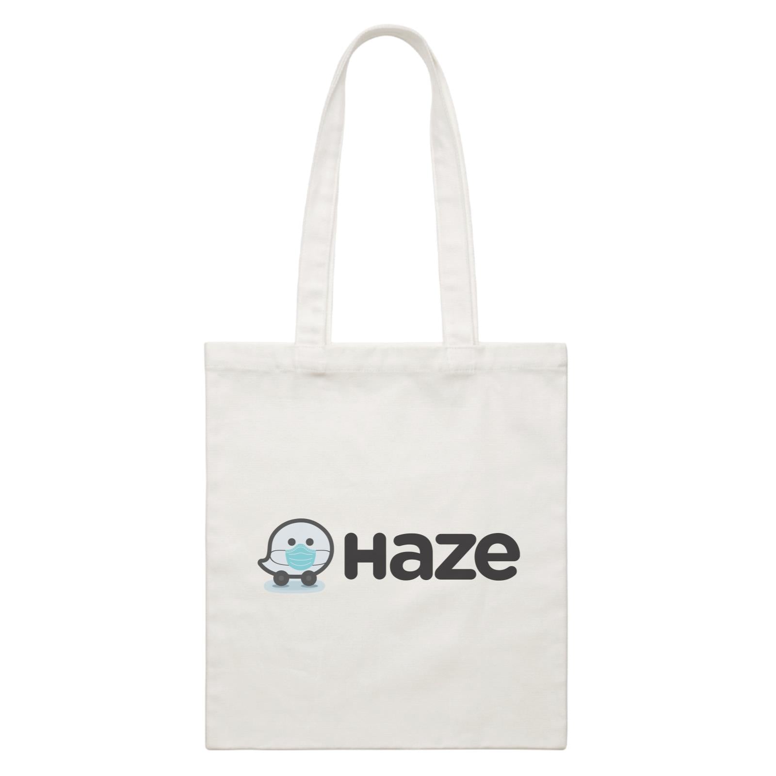 Slang Statement Haze Accessories White Canvas Bag
