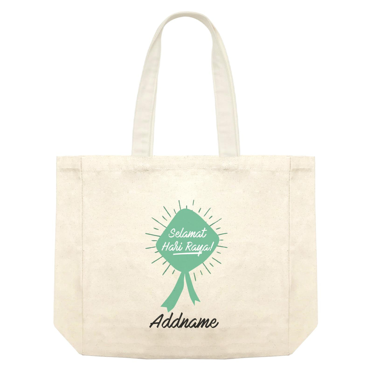 Hari Raya With Ketupat Raya Logo Shopping Bag