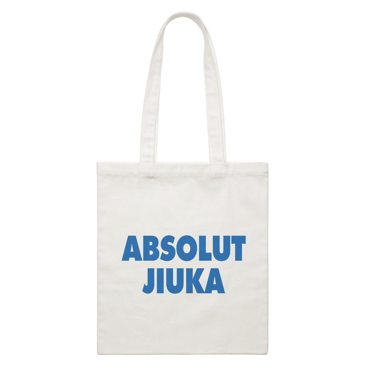 Slang Statement Absolut Jiuka Accessories White Canvas Bag