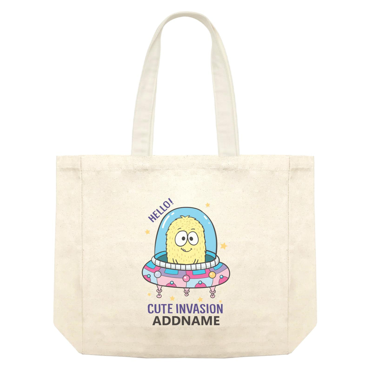 Cool Cute Monster Hello Cute Invasion Monster Addname Shopping Bag