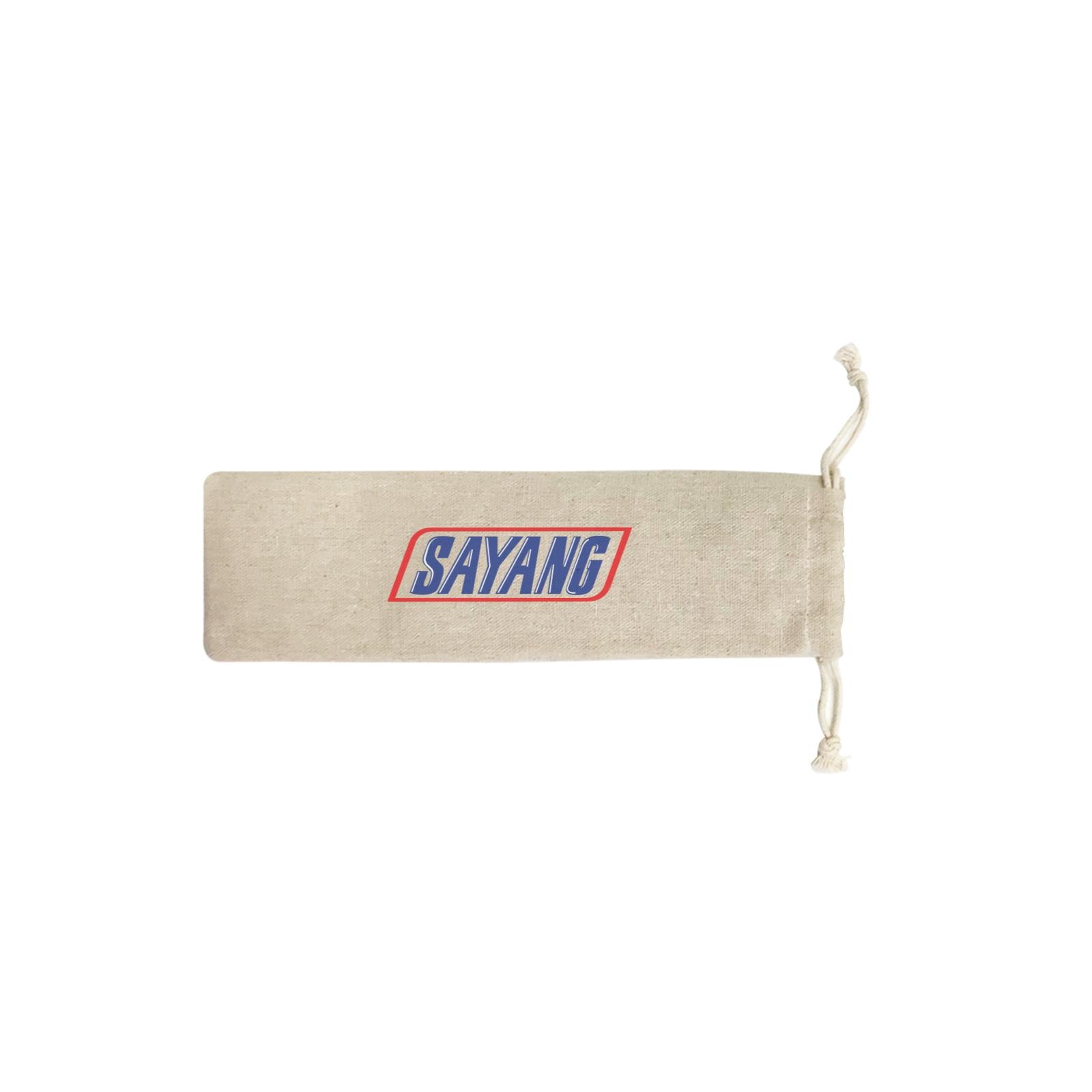 Slang Statement Sayang SB Straw Pouch (No Straws included)