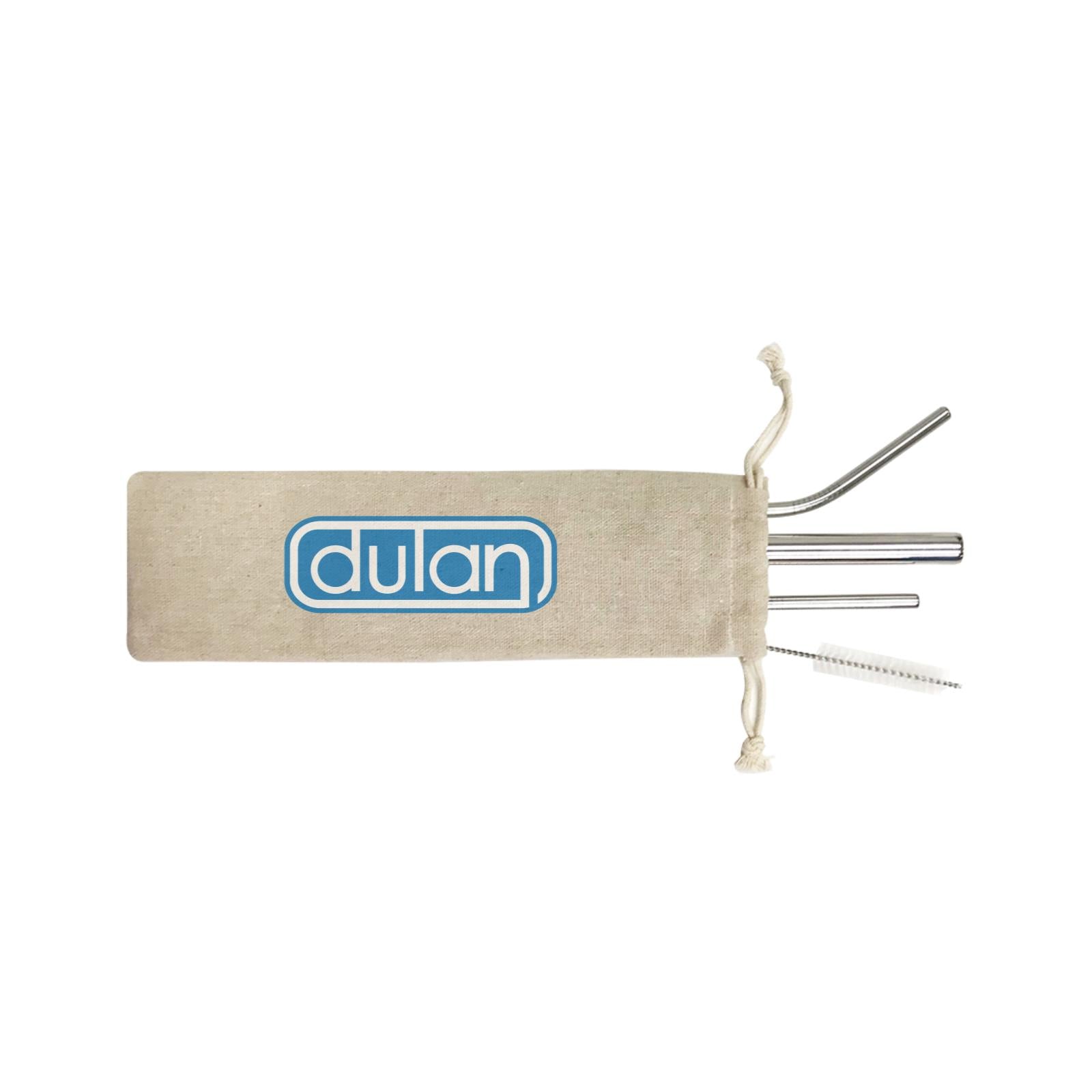 Slang Statement dulan 4-in-1 Stainless Steel Straw Set In a Satchel