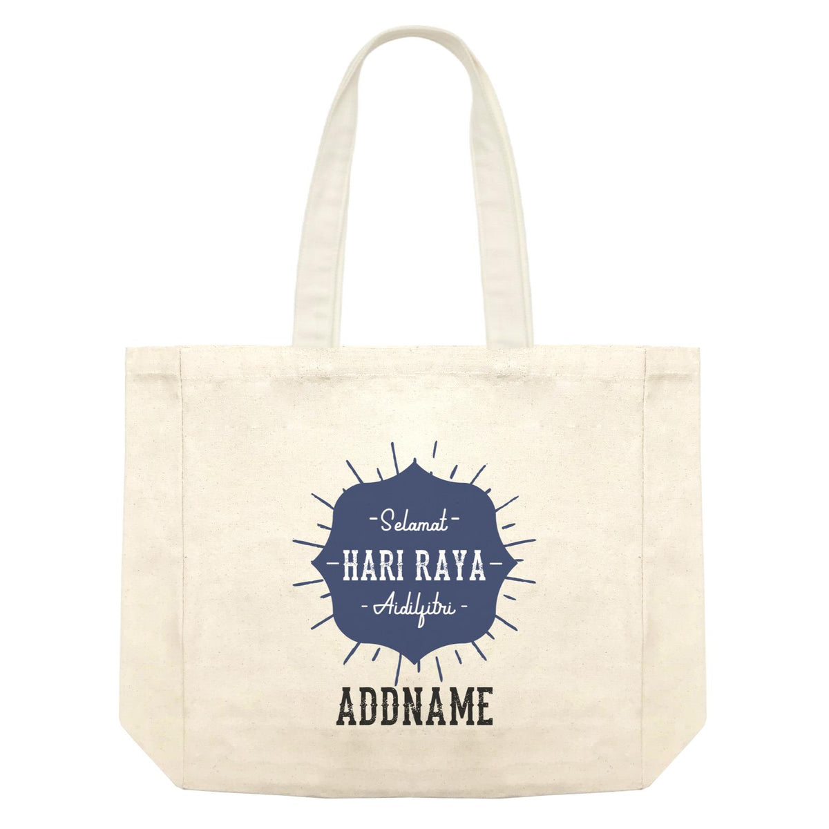 Hari Raya With Geometric Shape Raya Logo Shopping Bag