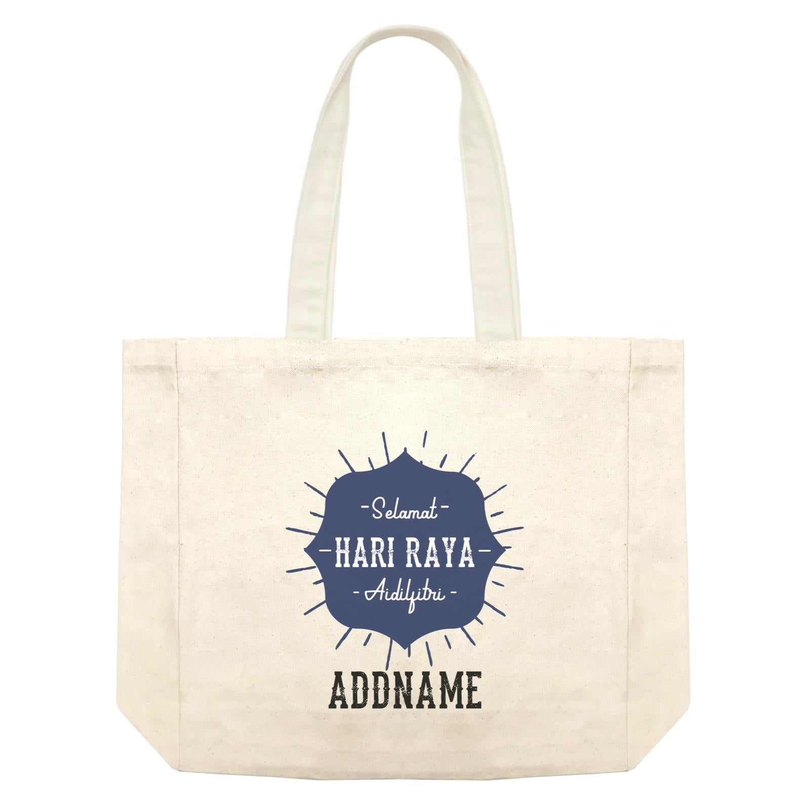 Hari Raya With Geometric Shape Raya Logo Shopping Bag