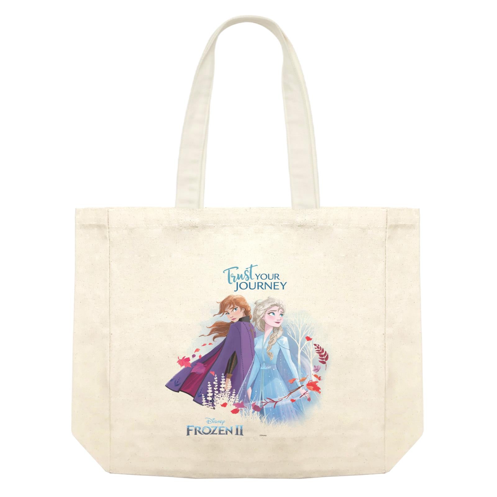 Disney Frozen 2 Snowflake Trust Your Journey With Elsa And Anna Shopping Bag