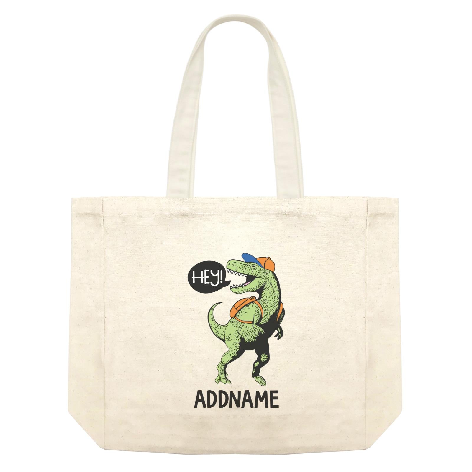 Cool Vibrant Series Hey Dinosaur With Back Pack Addname Shopping Bag