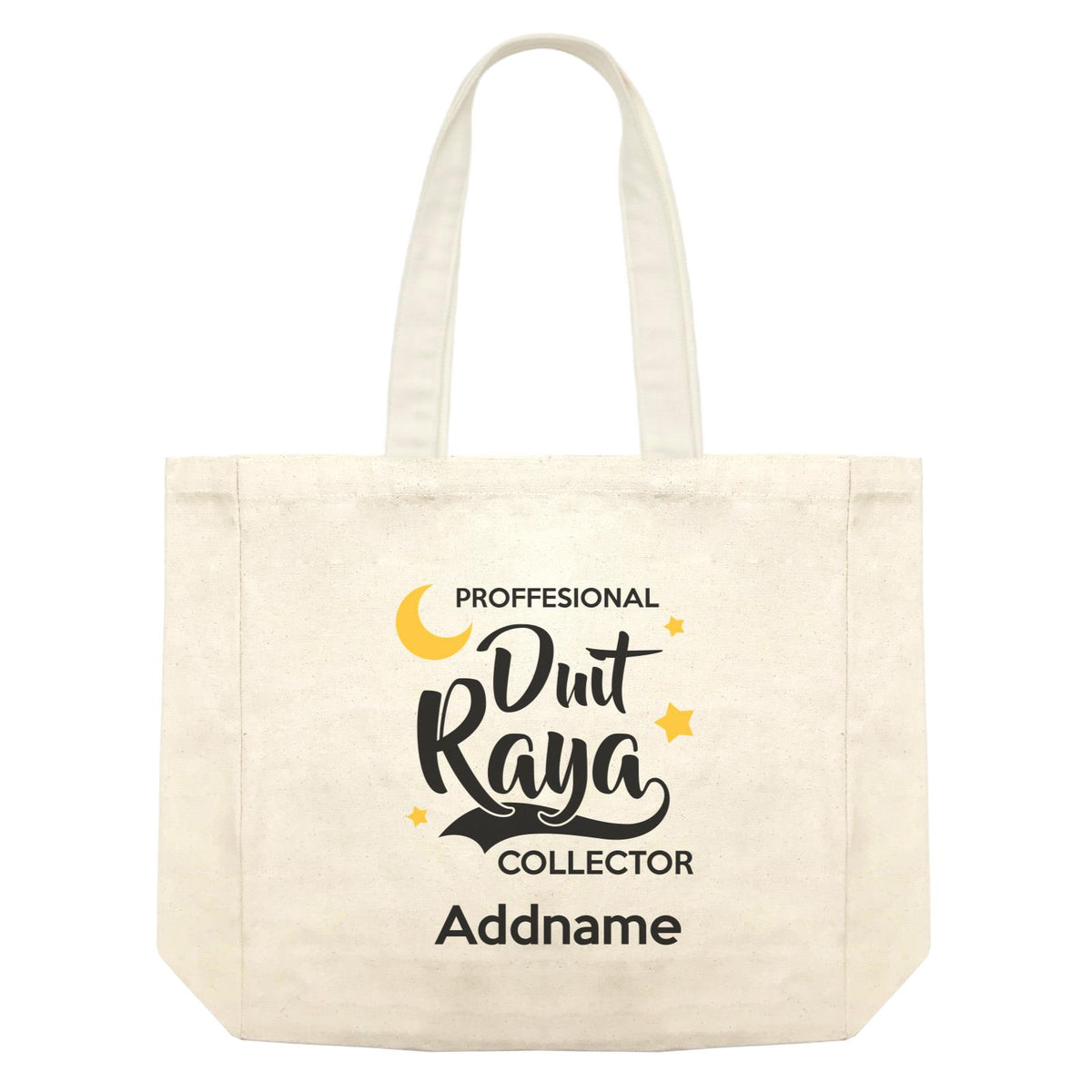 Raya Typography Shopping Bag