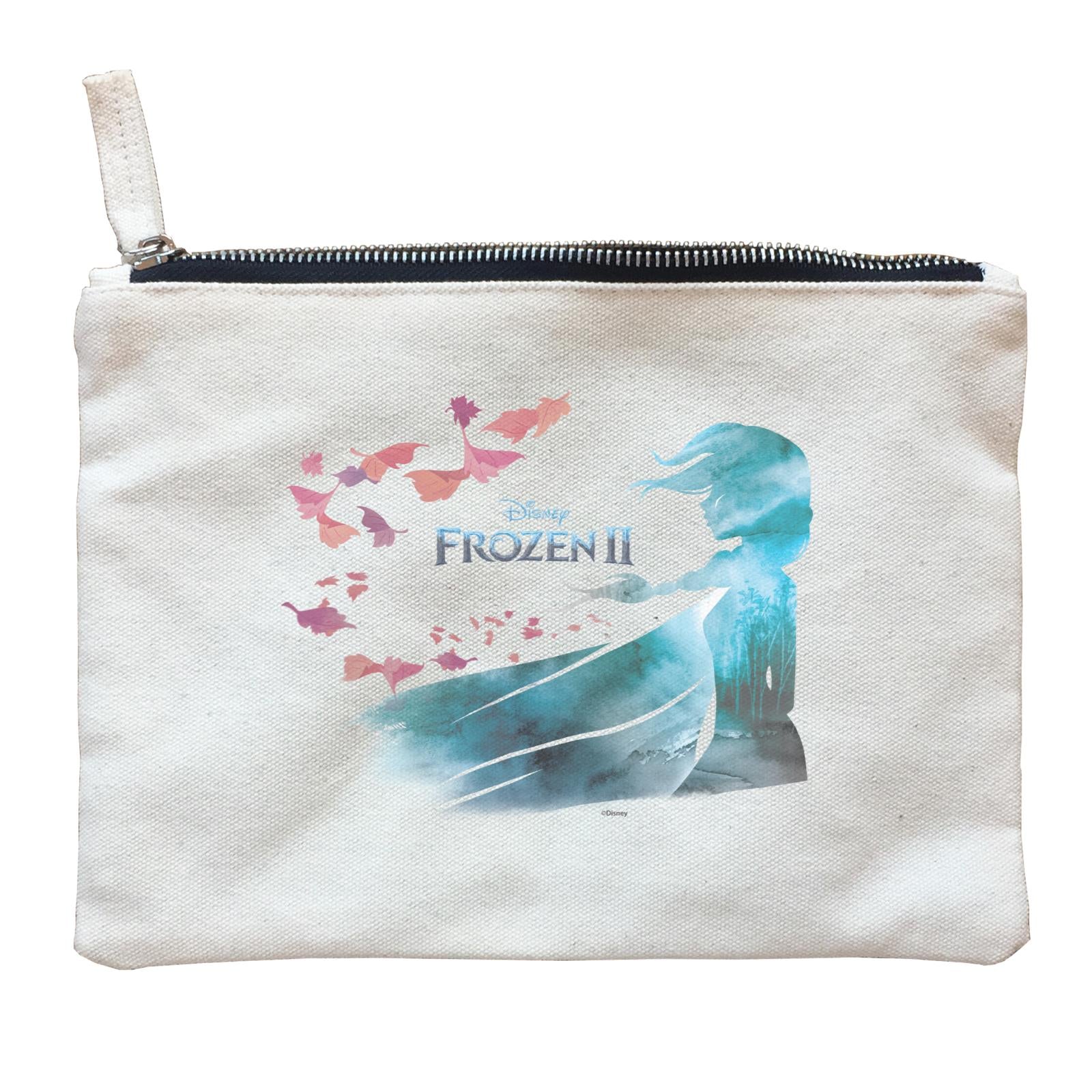 Disney Frozen 2 Snowflake Winter Elsa Zipper Pouch