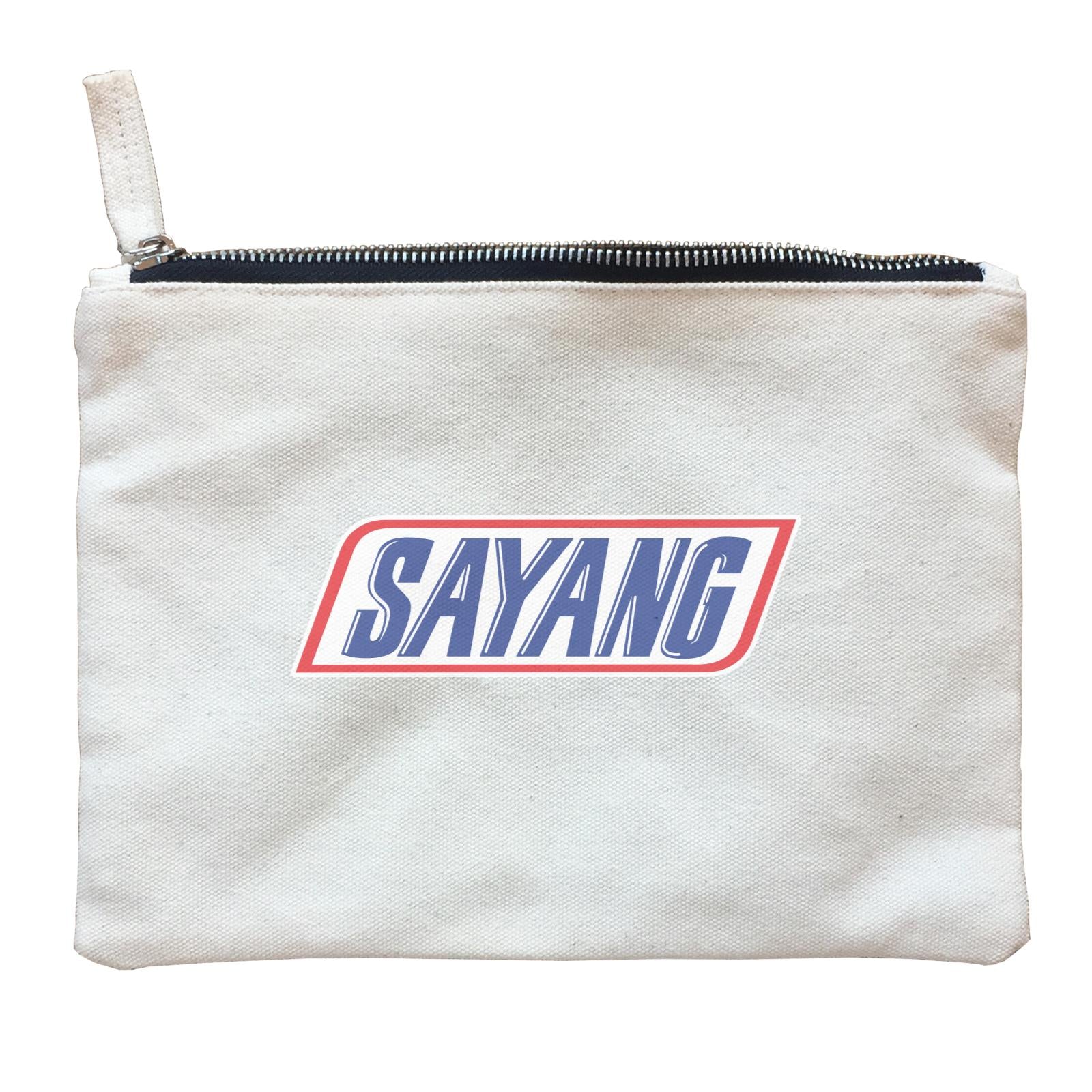 Slang Statement Sayang Accessories Zipper Pouch