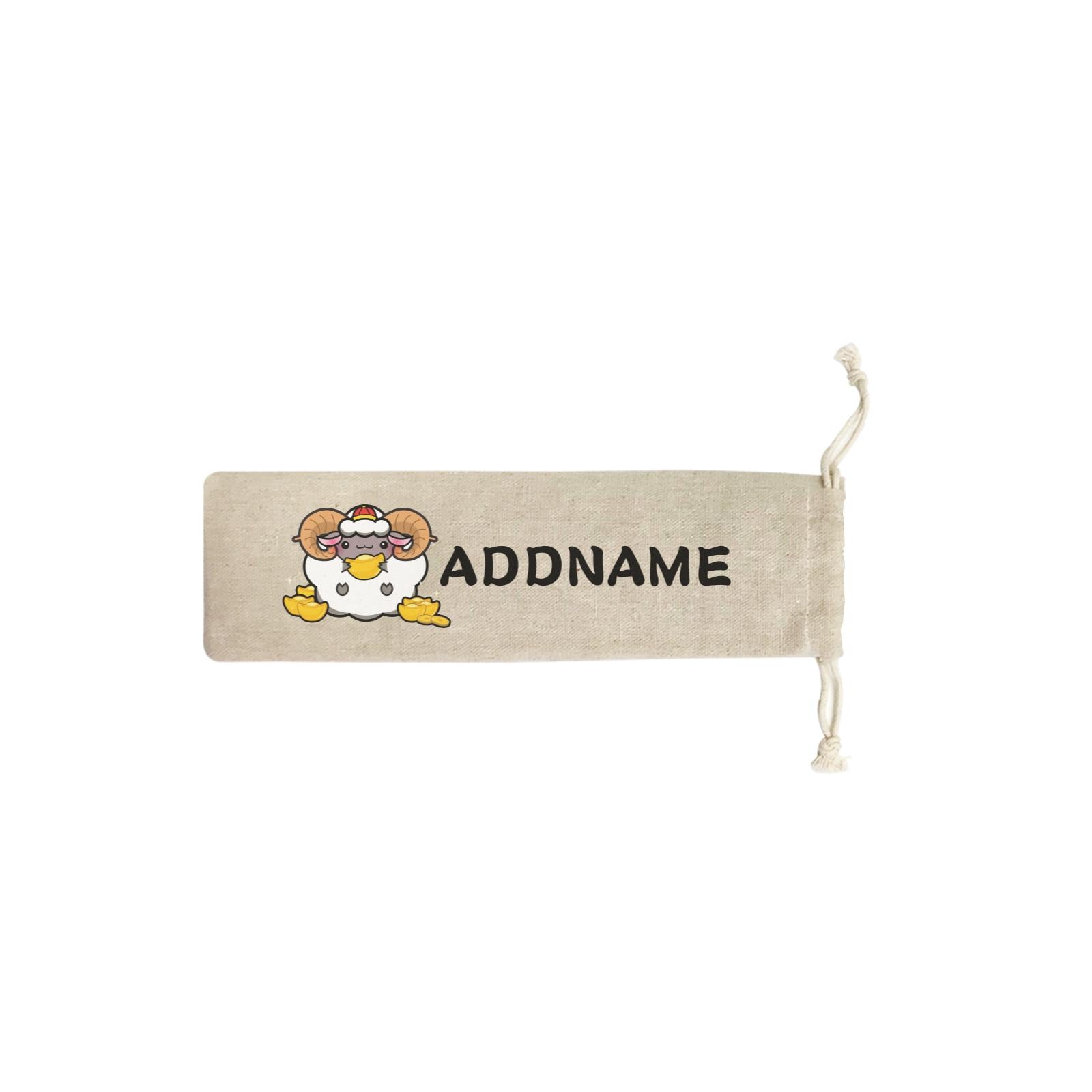 Ultra Cute Zodiac Series Sheep SB Straw Pouch (No Straws included)