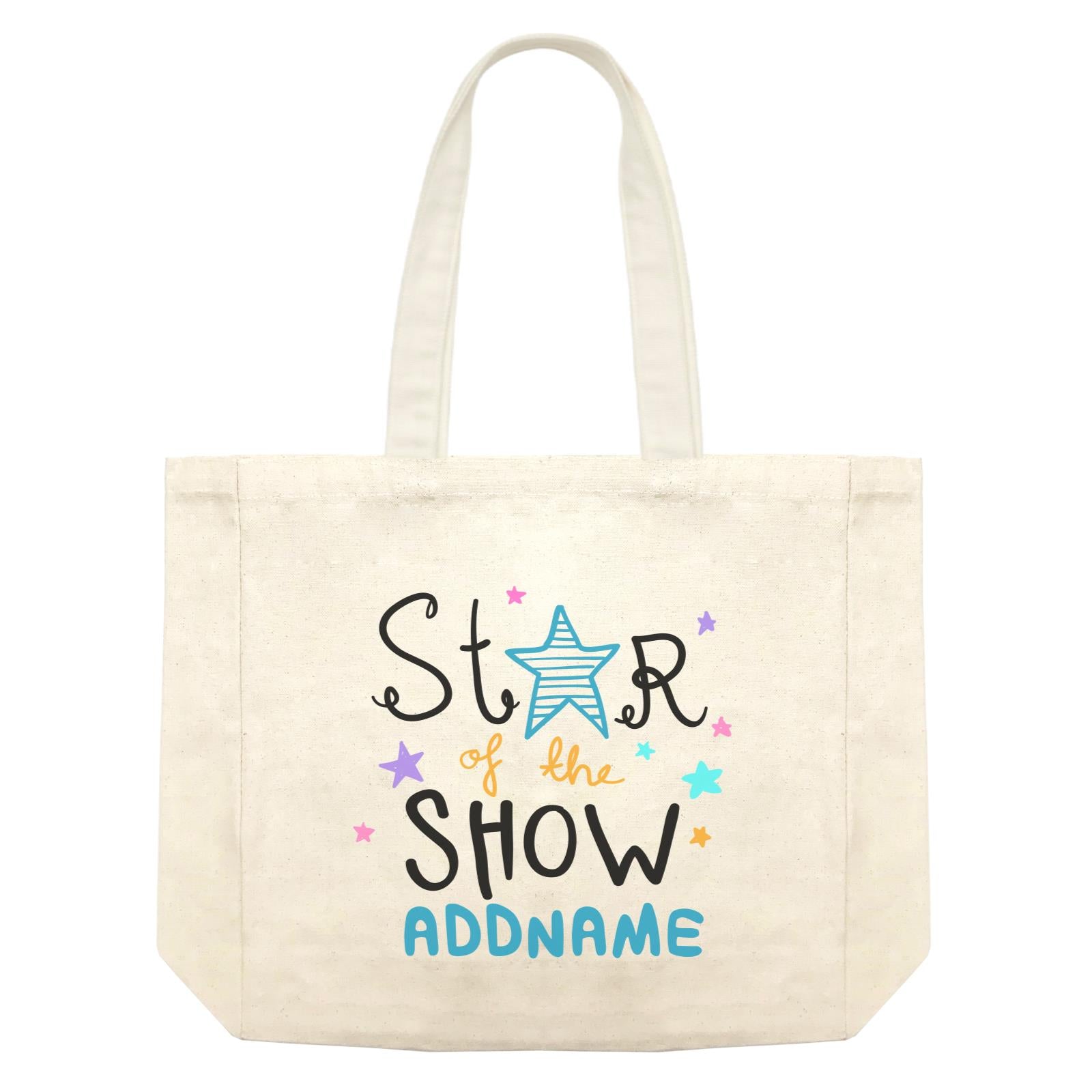 Children's Day Gift Series Star Of The Show Blue Addname Shopping Bag