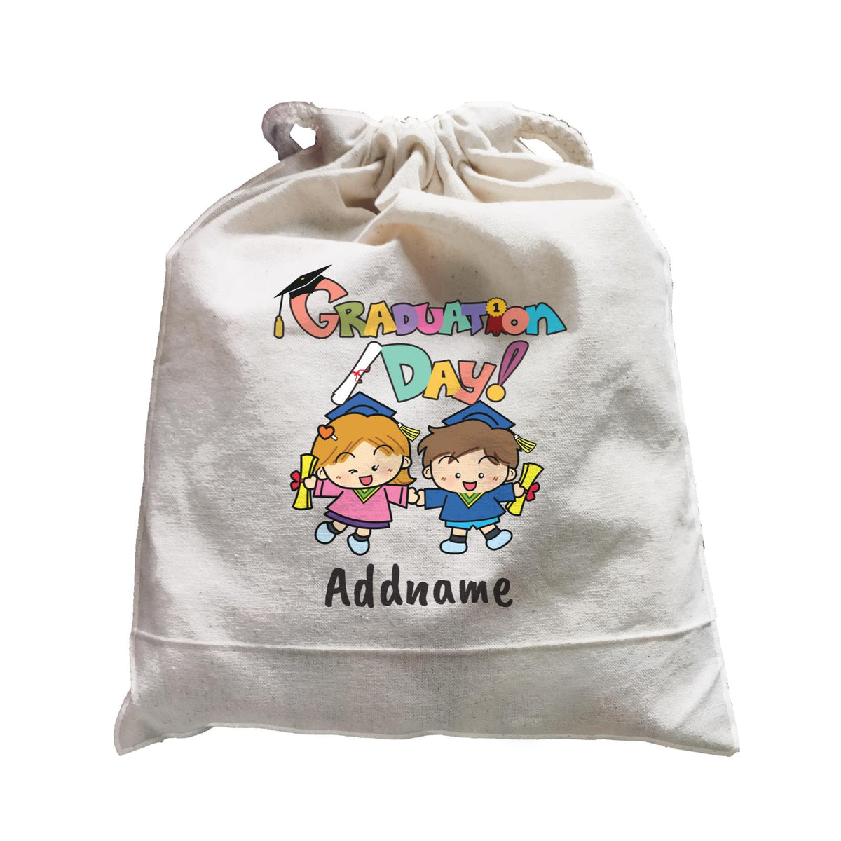 Graduation Series Cute Graduation Day with Little Boy &amp; Little Girl Satchel