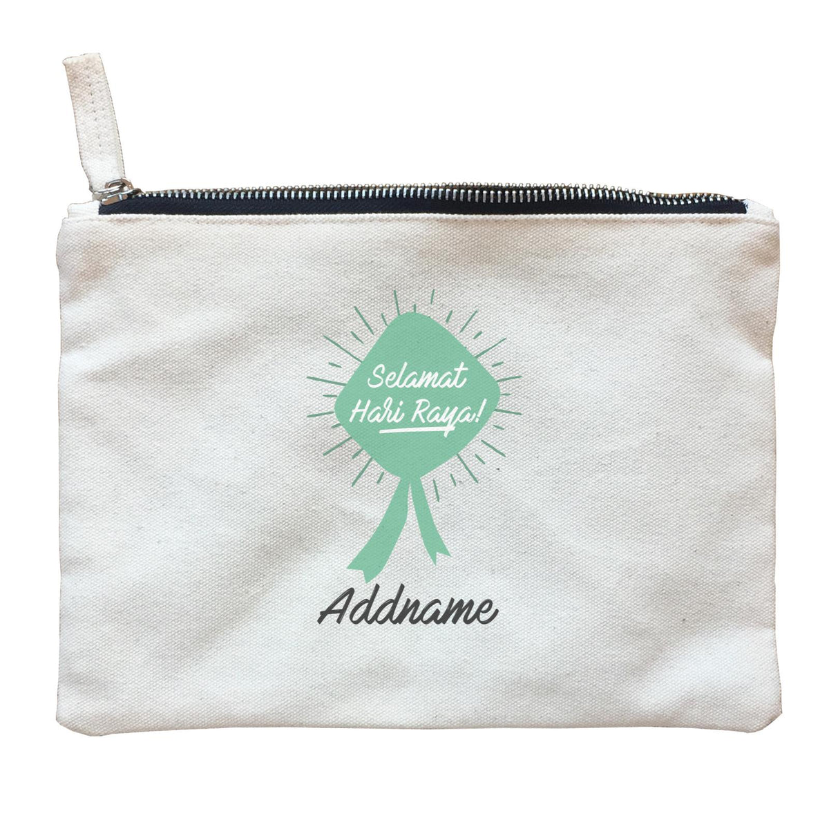 Hari Raya With Ketupat Raya Logo Zipper Pouch