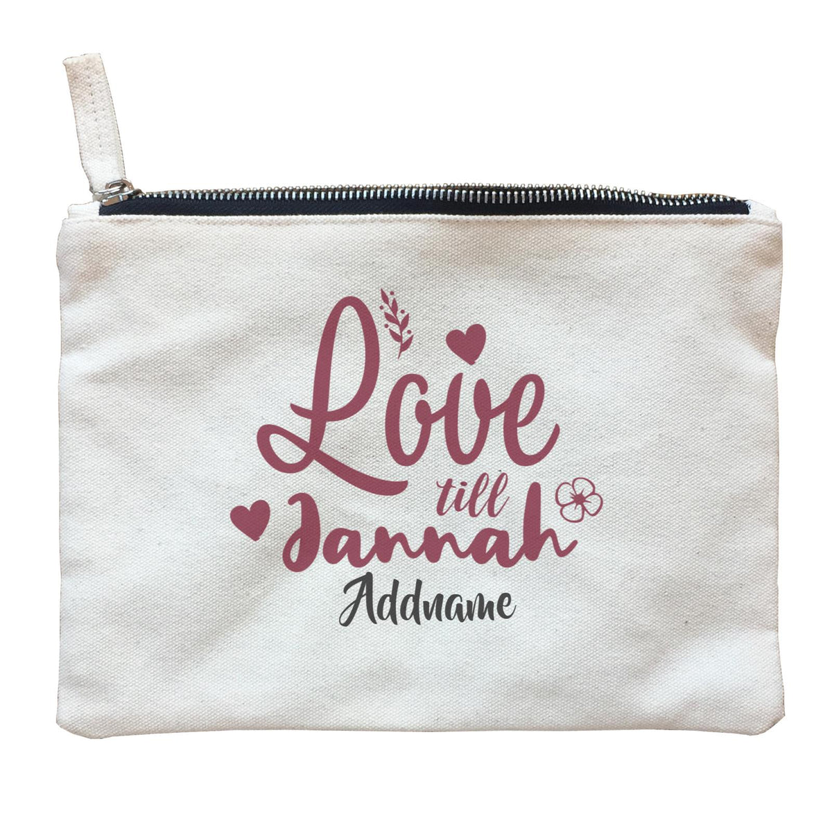 Raya Till Jannah Raya Typography Zipper Pouch