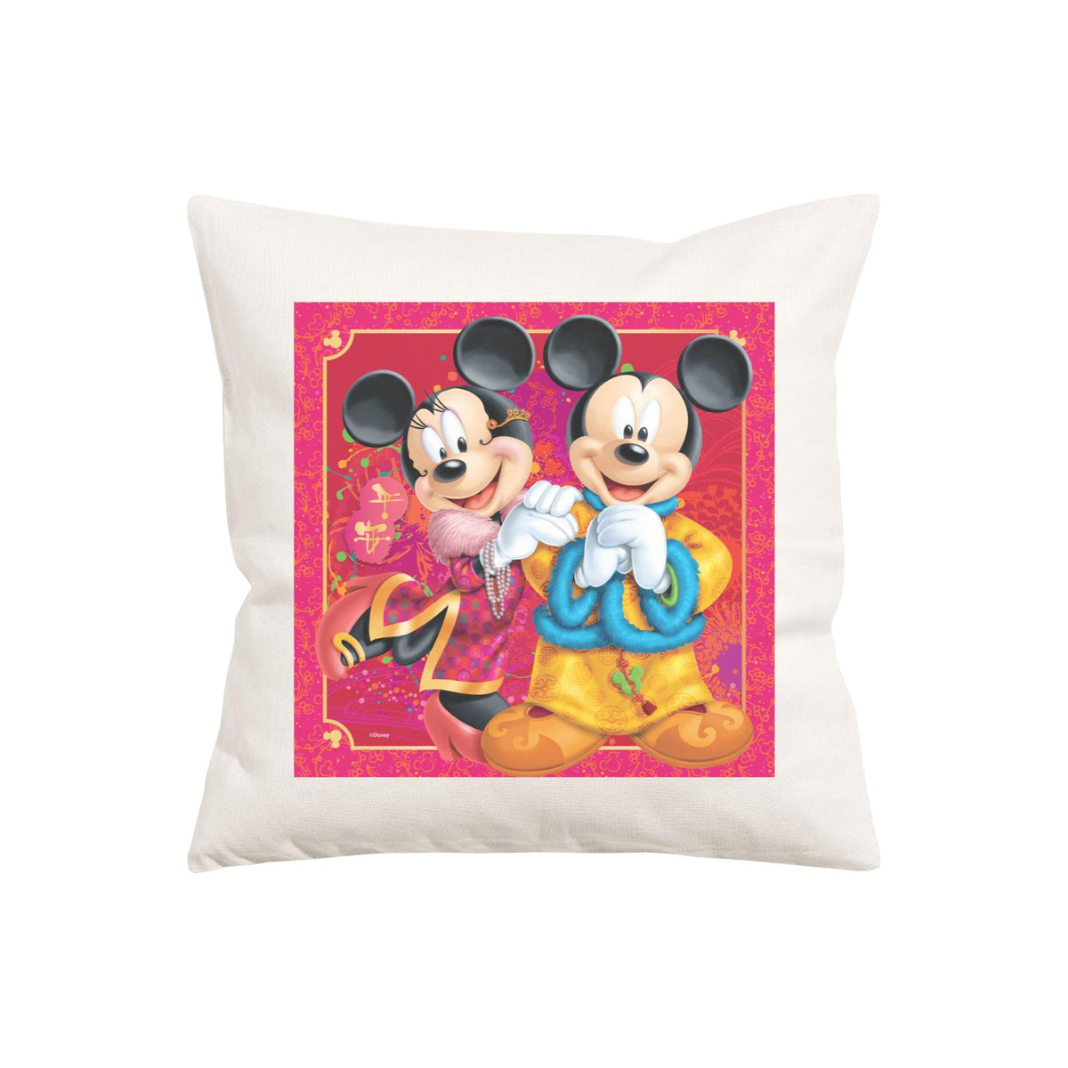 Disney CNY Mickey And Minnie Non Personalised PW Cushion
