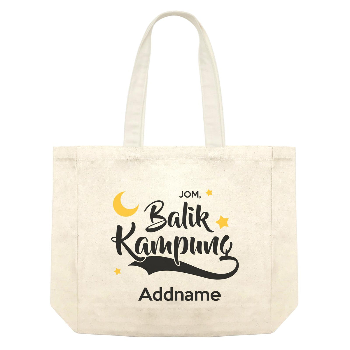 Raya Typography Shopping Bag