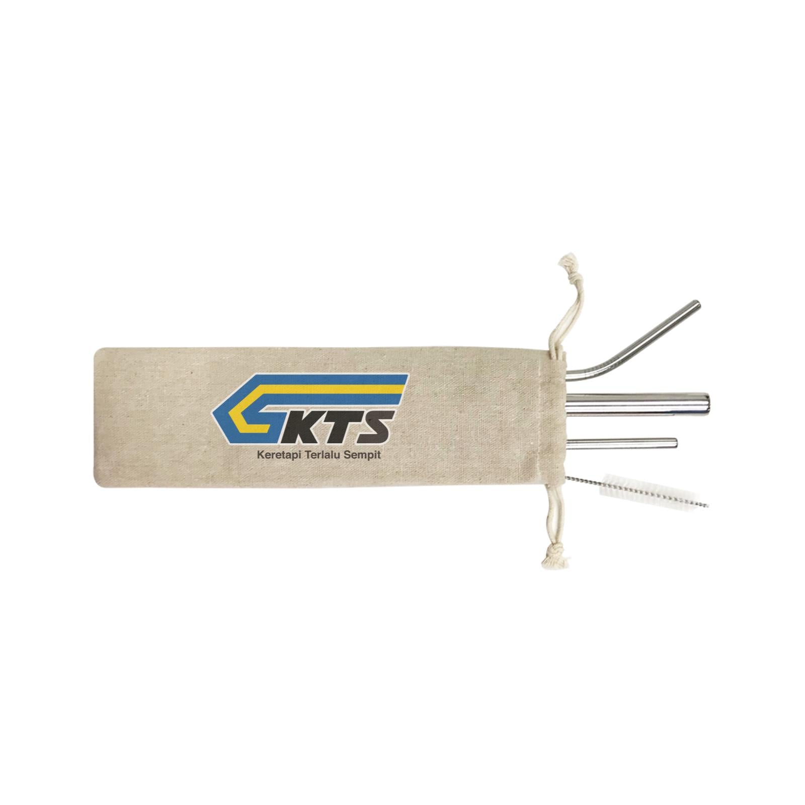 Slang Statement KTS 4-in-1 Stainless Steel Straw Set In a Satchel