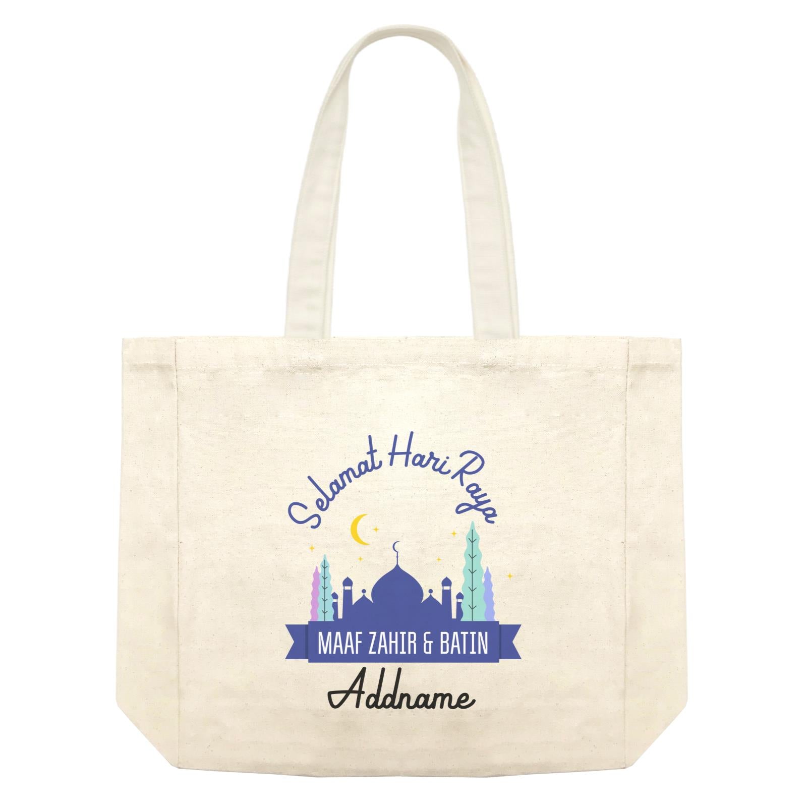 Selamat Hari Raya Maaf Zahir Dan Batin Raya Logo Shopping Bag