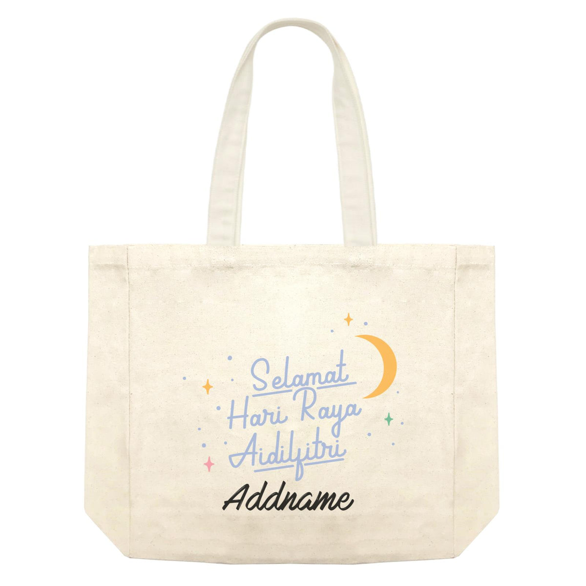 Hari Raya With Sparkles Raya Typography Shopping Bag