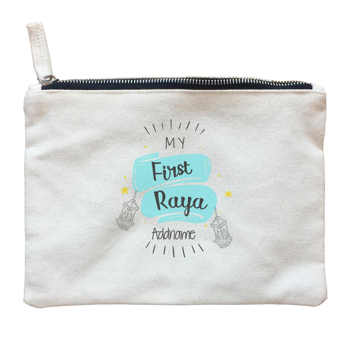 Raya Banner My First Raya Addname Zipper Pouch