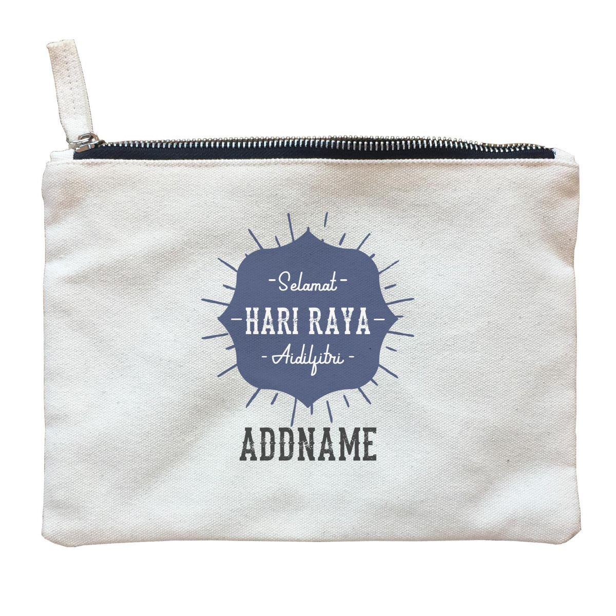 Hari Raya With Geometric Shape Raya Logo Zipper Pouch