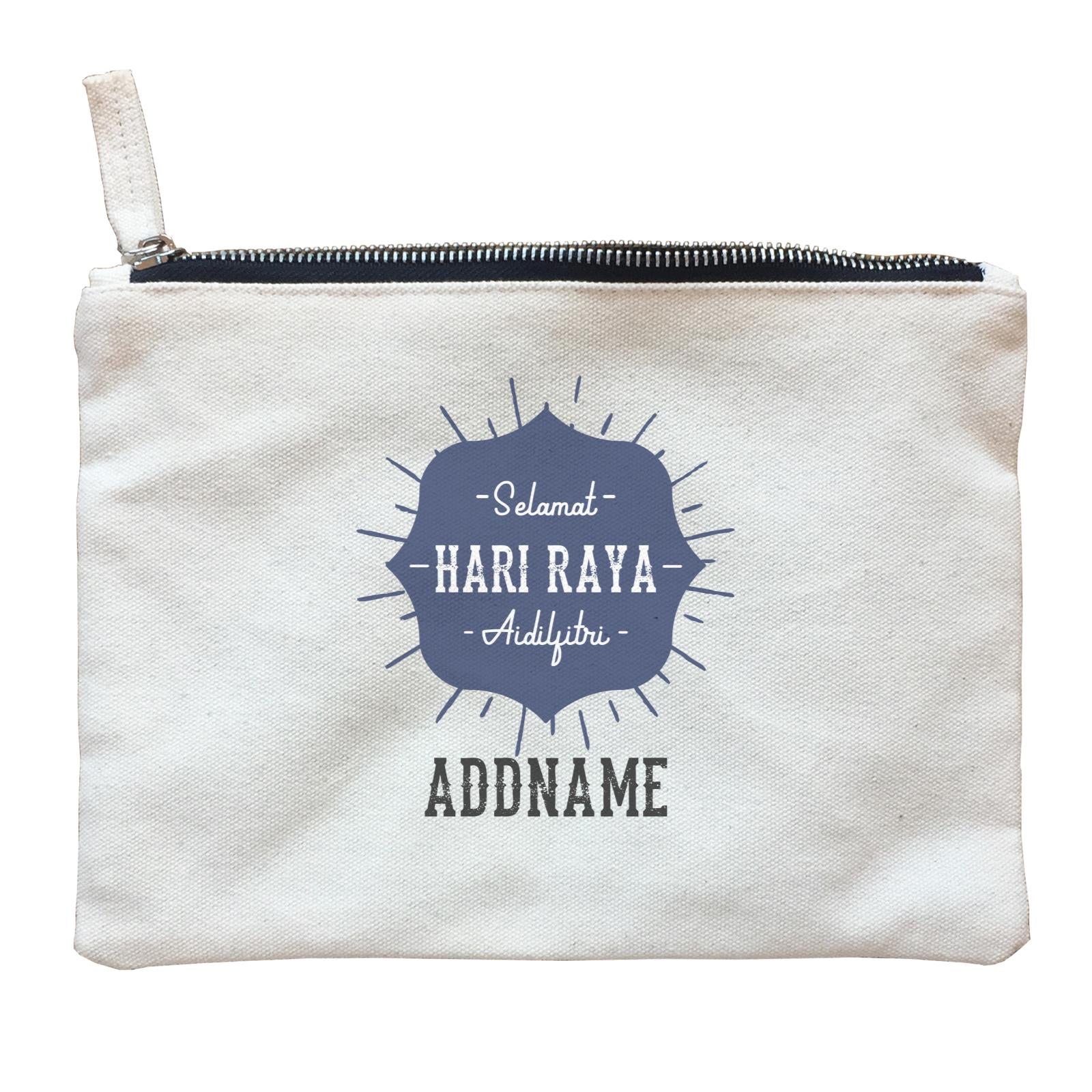 Hari Raya With Geometric Shape Raya Logo Zipper Pouch