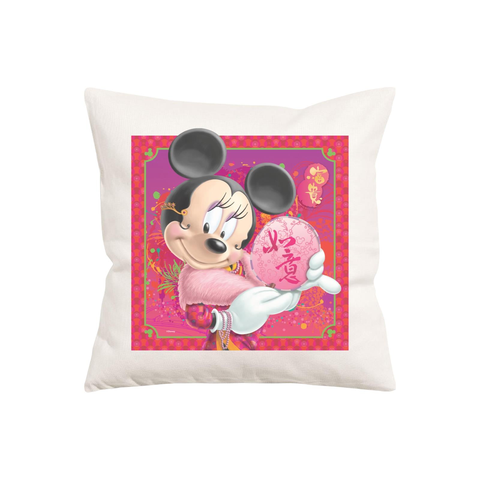 Disney CNY Minnie With Fan Non Personalised PW Cushion