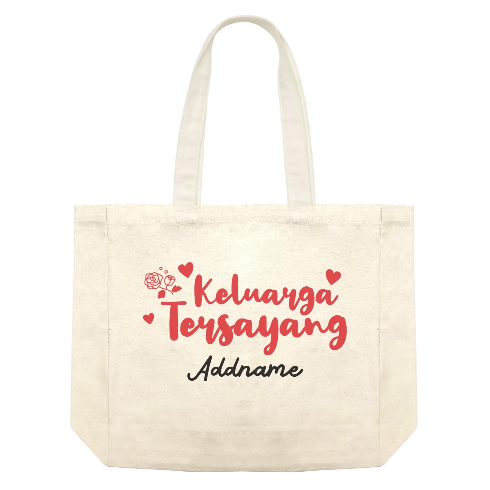 Keluarga Tersayang Raya Typography Shopping Bag