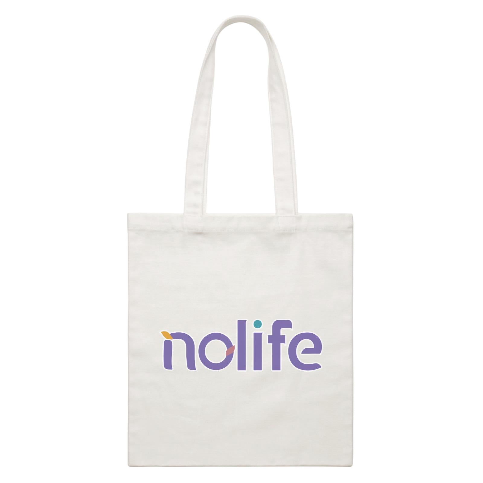 Slang Statement Nolife Accessories White Canvas Bag